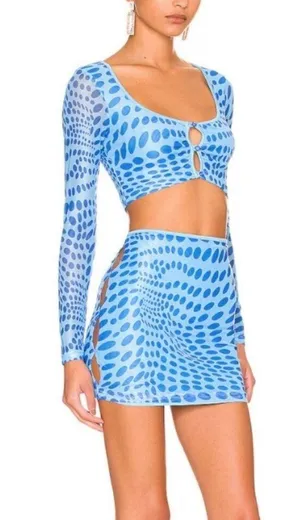 superdown Crop Top And Skirt Set thumbnail 1