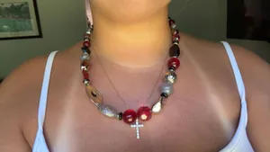 Vintage Beaded Necklace thumbnail 1