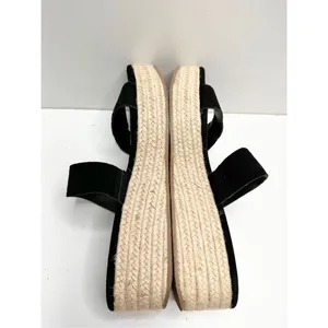 Treasure & Bond Sandals Size 8.5 Suede‎ Upper Black Platform Espadrille Open Toe thumbnail 7