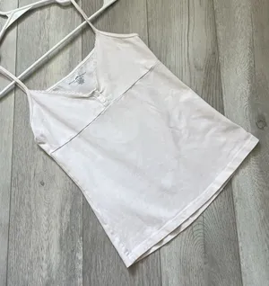 Brandy Melville Tank Top tiffany v neck lace womens Pink (one size) coquette thumbnail 1