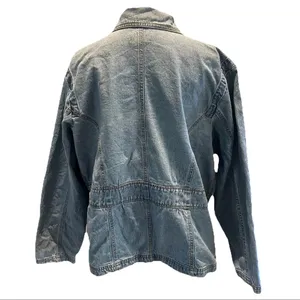 Baccini Denim Jacket in Washed Blue thumbnail 2
