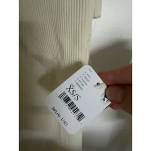 Intimately Free People Dress Womens XS/S Ivory Ribbed Mesh Bodycon Mini‎ FT1202 thumbnail 4