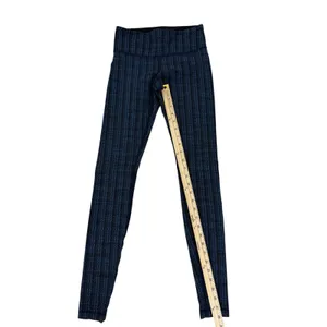 Lululemon Wunder Under High-Rise Leggings Navy Blue Pinstripe Size 4 No Tag thumbnail 6