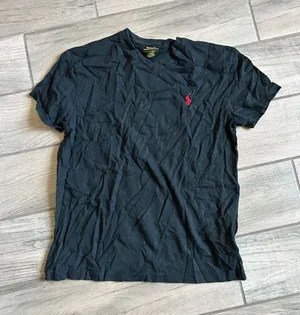 Polo by Ralph Lauren Black Short Sleeve Tee with Red Pony Logo thumbnail 1
