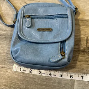 MultiSac Mini Micro Everest Crossbody Bag Light Blue Minimalist Travel thumbnail 6