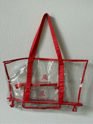 St. Regis Bora Bora Beach Bag Clear PVC Large Tote Coastal Luxury thumbnail 2