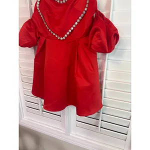 Collective The Label Red Heart‎ Jeweled Dress Size 8 thumbnail 3