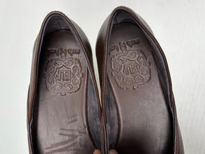Bali ELF Made by Hand Brown Leather Ballet Flats D’Orsay Slip On Shoes Sz 6 thumbnail 3