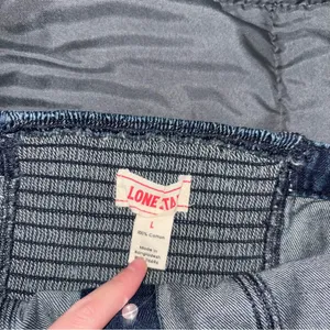 ZARA Lone Star Y2K Denim Tube Top thumbnail 2