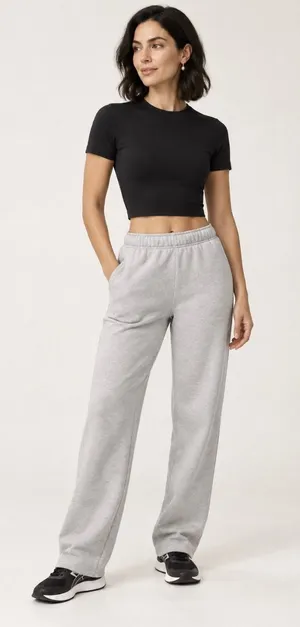 Lululemon Wundermost Ultra-Soft Nulu Crewneck Cropped T-Shirt Black XS thumbnail 1