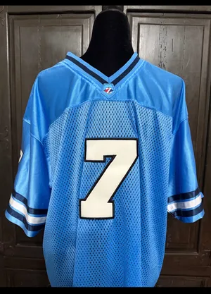 Property of Jerzees Athletic Dept. men’s Light Blue #7 jersey - Size Large. ***Refer to measurements. Gently warn & Excellent condition. Measurements approximately 25” from armpit to armpit x 30” long. Non-smoking home. Don’t like my price, make reasonable offer! And thank you for checking my closet. thumbnail 2