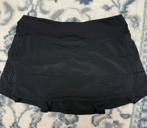 Lululemon Skirt Pace Rival Black 6 thumbnail 1