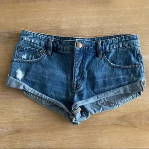 Free People Irreplaceable Denim Shorts 25 thumbnail 2
