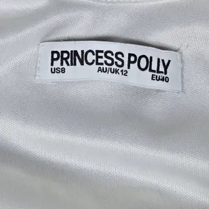 Princess Polly White Lukea Long Sleeve‎ Mini Dress Open Back Mesh Overlay US 8 thumbnail 3
