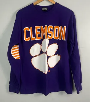 Gameday couture Clemson Purple Orange long sleeve size medium thumbnail 1