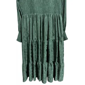 Baltic Born‎ Stockholm Smocked Dress Forest Green Women's Size 2XL thumbnail 6