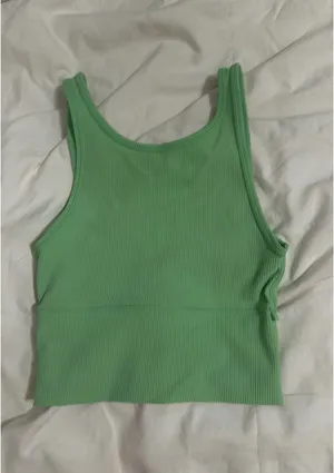 Lime green, Lululemon power pivot tank thumbnail 3