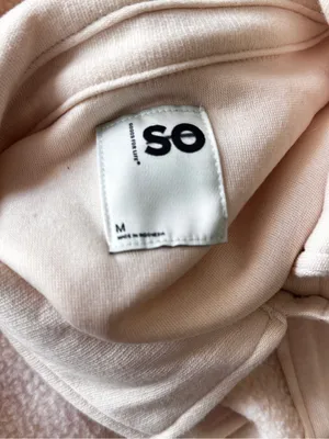 SO Cream Teddy Jacket with Blue, Purple & Burgundy Wave Panels thumbnail 4