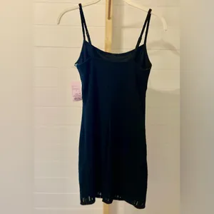 Women's Rosette Lace Slip Mini Bodycon Dress - Wild Fable‎ Black Size S thumbnail 3