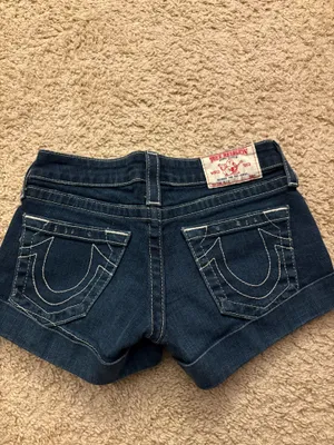 True Religion Vintage Jean Low-Rise Shorts thumbnail 2
