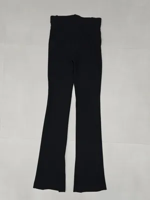 Zara Super Long Black Boot-Cut Dress Pants Size XS thumbnail 4