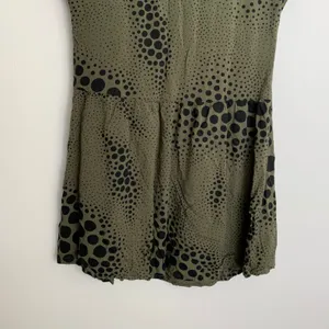 Nooworks Size Small Olive Green and Black Babydoll Dress thumbnail 9