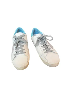 Golden Goose Women's Super-Star with suede star and blue heel tab 40 thumbnail 3