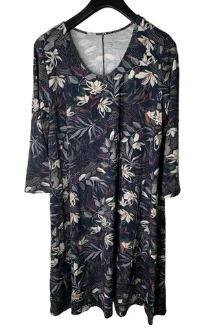 Garnet Hill Dress floral tencel women's size XL NEW NWT thumbnail 1
