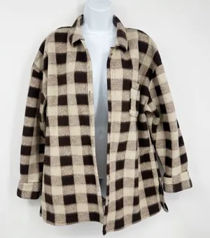 Vintage Y2K Plaid Flannel Shacket Size Large Western Boho Early 2000s thumbnail 1