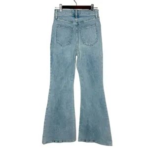NWT Abercrombie & Fitch 0 S Ultra High Rise Flare Curve Love Jeans Medium Blue thumbnail 3