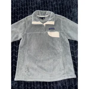 Patagonia Women's Retool Snap T Fleece Jacket Pullover Gray‎ Size Small thumbnail 2