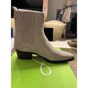 Sam Edelman Women Putty Suede Bronson Pull On Ankle Booties NIB Size 11 thumbnail 3