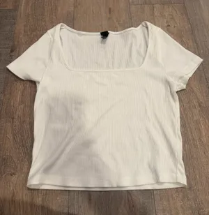 target white baby tee thumbnail 1