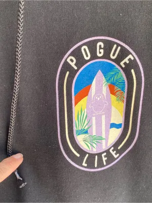 Champion hoodie Barstool Sports Pogue Life Outer Banks OBX sweatshirt Small thumbnail 4