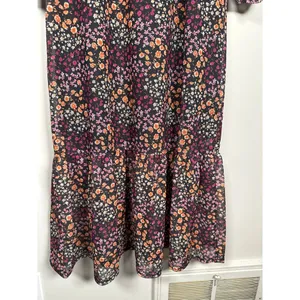 ASOS The Frolic Square Neck Midi Tea Dress With Mesh Sleeves Ditsy Floral Size 6 thumbnail 7