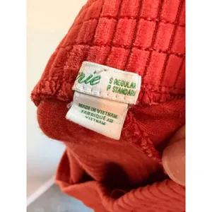 Aerie Flare Pants‎ Size S Regular Rust Orange Corduroy Ribbed Bell Bottom Leg thumbnail 7