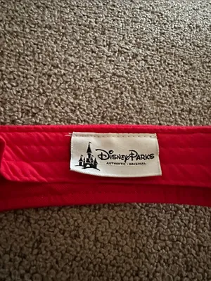 Disney Parks Red Minnie Mouse Logo Visor thumbnail 3