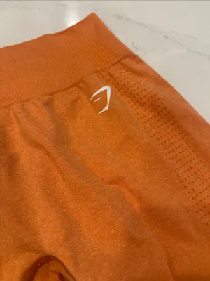 Gym Shark Orange Vital Leggings‎ size medium thumbnail 3