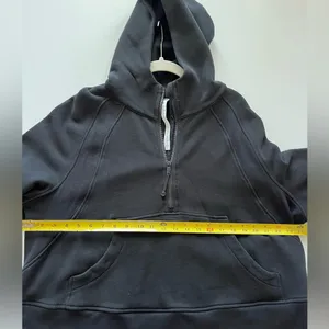 lululemon athletica Scuba Oversized 1/2 Zip Hoodie Black -Size XL/XXL thumbnail 7