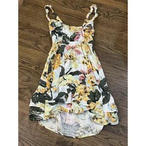 Maaji‎ Women's Short Dress Floral Tropical Size Medium Layered Ruffle thumbnail 3