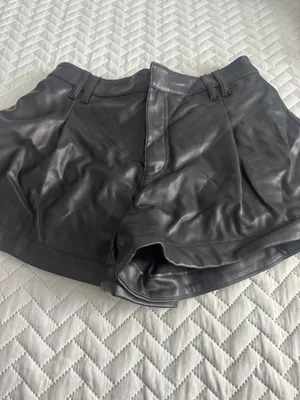 Free People Leather Shorts thumbnail 2