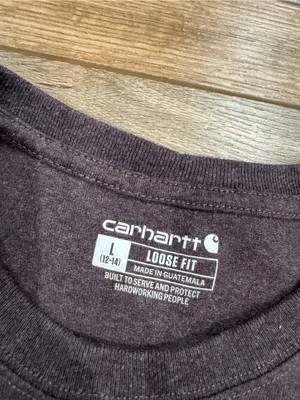 CARHARTT Casual Loose Fit Mauve T-shirt | Size Large thumbnail 2