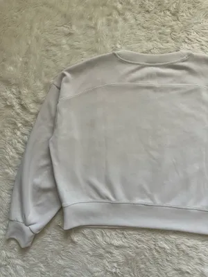 Lululemon Sweatshirt Softstreme Perfectly Oversized Cropped Crew Pullover Sz 8 thumbnail 5