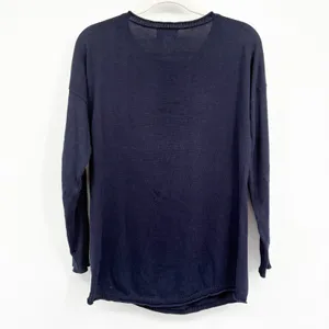 Duffield Lane Womens Navy Blue Sailboat Nautical Preppy Pullover Sweater Size S thumbnail 5