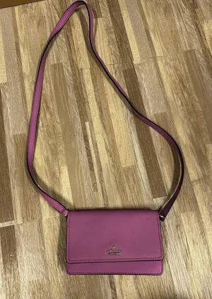 Kate Spade Womens Pink Leather Crossbody thumbnail 1