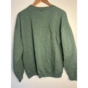 Vtg XL Flay Energy Paris France Eiffel Tower Embroidered Sweatshirt Green Travel thumbnail 5