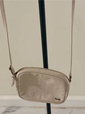 The Sak Beige Embossed Crossbody Bag thumbnail 3