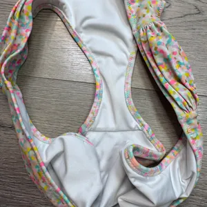 Victoria's Secret Multicolor Confetti Ruched‎ Bikini Bottom Gold Foil Small S thumbnail 6