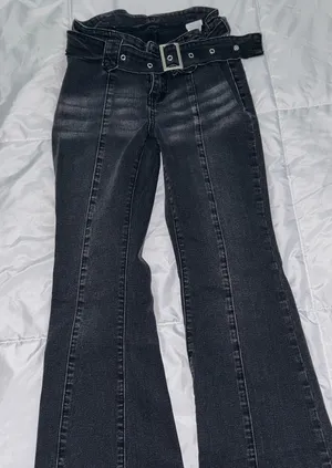 Black bootcut jeans  thumbnail 1