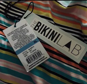 Bikini Lab striped one piece swimwear XL thumbnail 8